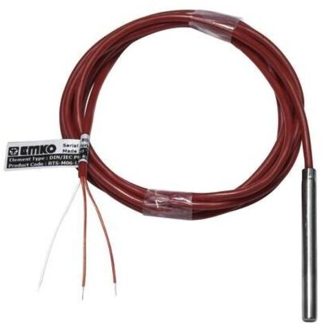 Emko Sensore di temperatura RTS-M06-L060-K02 Sensore tipo Pt100 Campo di misura temperatura-50 fino a +200 °C Lunghezza (1/2)