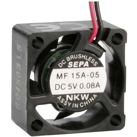 SEPA MF15A05 Ventola assiale 5 V/DC 0.6 m³/h (L x L x A) 15 x 15 x 8 mm (1/2)