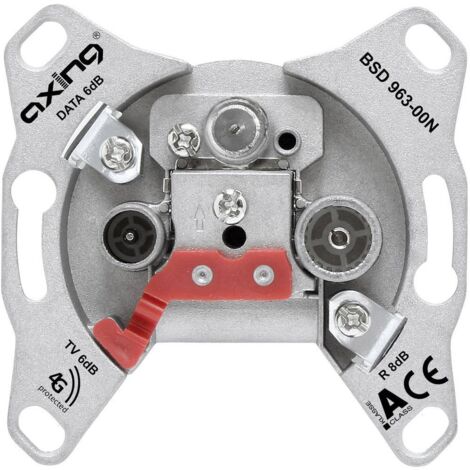 Presa per antenna TV, Onde ultracorte, Data Axing BSD 963-12N Da incasso Presa passante (1/2)