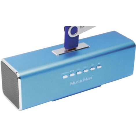 Technaxx MusicMan MA Lautsprecher Mini altoparlante AUX, Radio FM, USB, SD Blu (1/5)