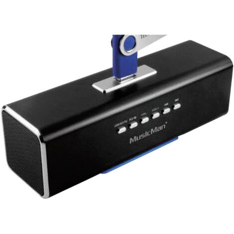 Technaxx MusicMan MA Lautsprecher Mini altoparlante AUX, Radio FM, USB, SD Nero (1/5)