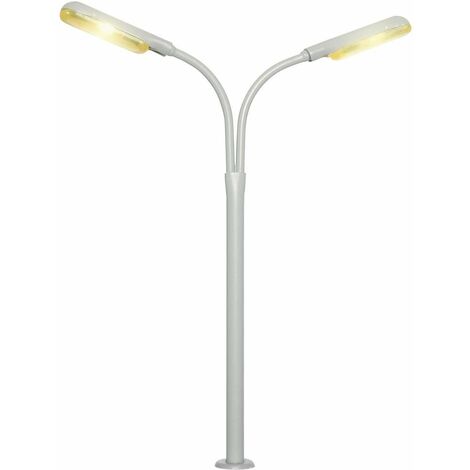 Viessmann H0 6095: Lampione Stradale, Doppio Con Patentsteckfuss