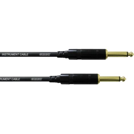 Cordial CCI 6 PP Jack Strumenti musicali Cavo [1x Spina jack da 6.3 mm - 1x Spina jack da 6.3 mm] 6.00 m Nero (1/2)