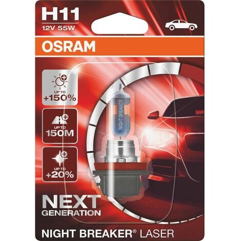 OSRAM - OSRAM COPPIA LAMPADE ALOGENE OSRAM NIGHT BREAKER LASER H7