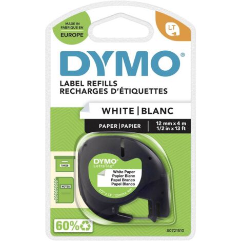 DYMO S0721510 nastro per etichettatrice Nero su bianco