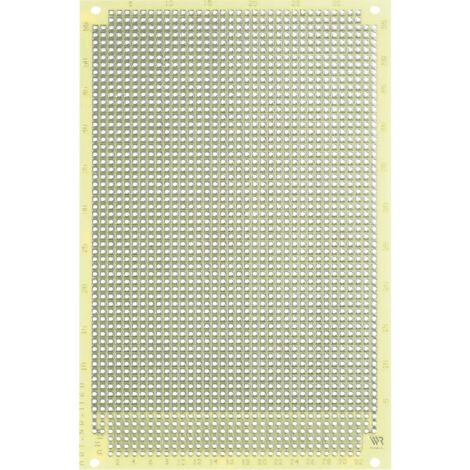 Rademacher WR-Typ 1160 Scheda per esperimenti Epossidico (L x L) 16 cm x 10 cm 35 µm Passo 2.54 mm Contenuto 1 pz. (1/2)