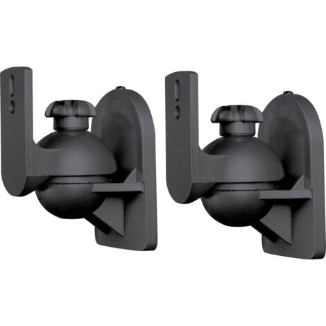 SpeaKa Professional Supporto a muro per altoparlante Inclinabile + girevole Distanza dalla parete (max.): 6.4 cm Nero 1