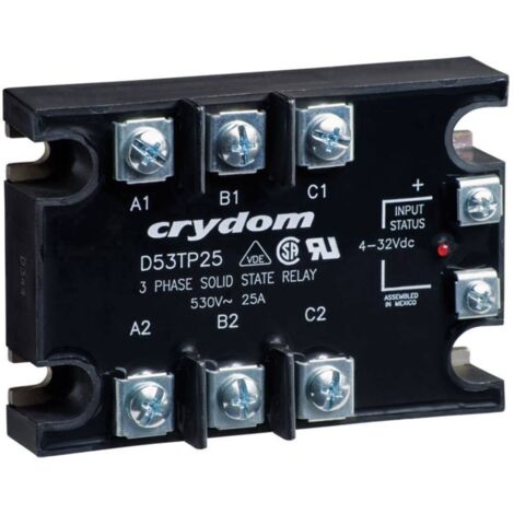 Crydom Relè A Stato Solido CX380D5, 5A 530V AC, Commutazione Zero Crossing, Uscita SCR, Per Applicazioni Industriali