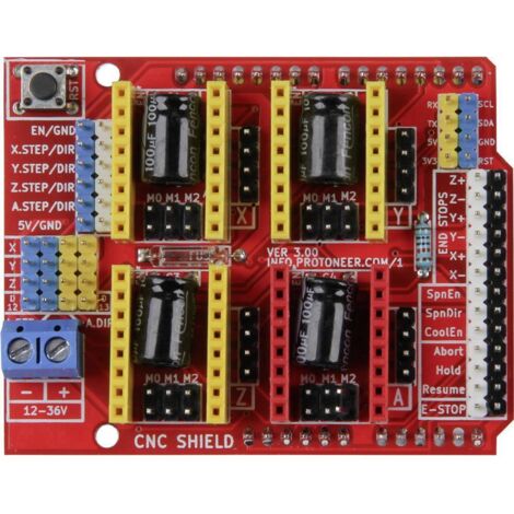 Joy-it driver motore controller CNC incl. 4x driver motore A4988 Adatto per (scheda): Arduino UNO (1/4)