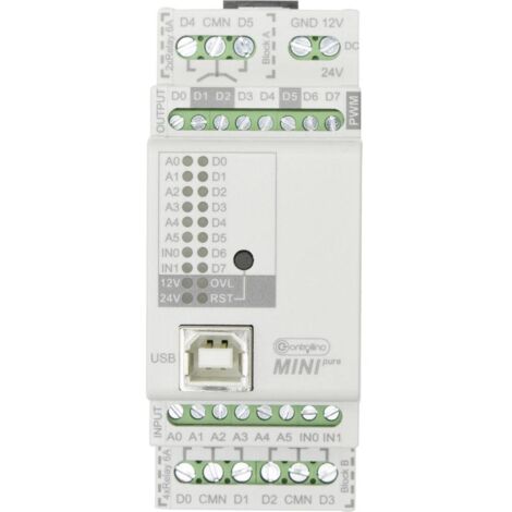Modulo Di Controllo PLC Mini Pure - 12V/24V DC, Compatibile Con Arduino, Per Domotica E Industria
