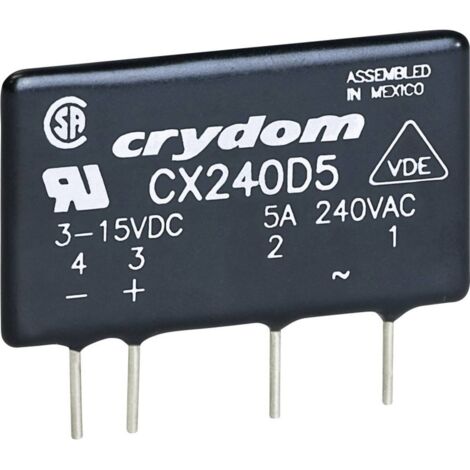Crydom Relè a semiconduttore CX240D5R 5 A Tens.comm.max: 280 V/AC Commutazione immediata 1 pz. (1/3)