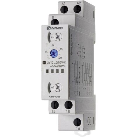 Conrad Components CMFR-66 relè temporizzato multifunzione 24h