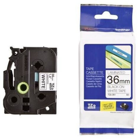 Brother TZe TZe-261 Colore Nastro: Bianco Colore carattere:Nero 36 mm 8 m (1/3)