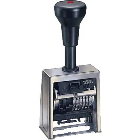 Reiner Numeroteur B6 Timbro numeratore progressivo automatico 23 x 6 mm (L x A) Cromo, Nero (1/5)