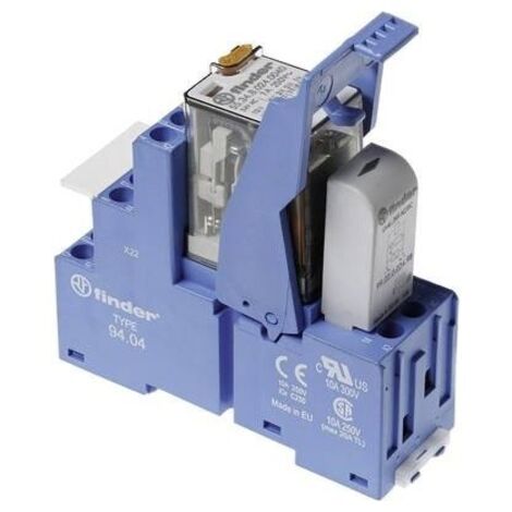 Finder 58.34.8.230.0060 Modulo relè Tensione nom.: 230 V/AC Corrente di commut. max.: 7 A 4 scambi 1 pz.