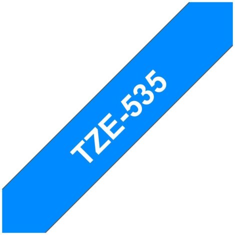Brother TZe TZe-535 Colore Nastro: Blu Colore carattere:Bianco 12 mm 8 m (1/4)