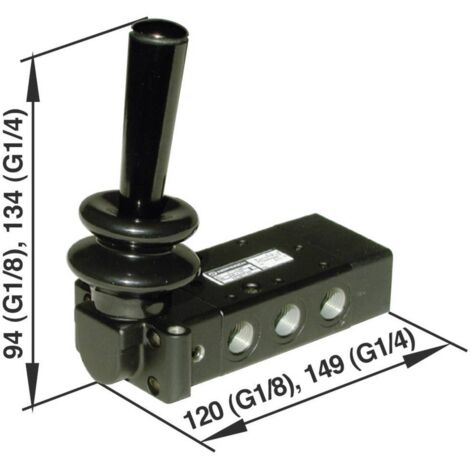 IMI NORGREN Valvola pneumatica ad azionamento meccanico X3347802 Materiale cassa Alluminio 1 pz. (1/3)