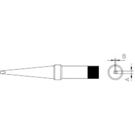 Weller 4PTK8-1 punta per saldatura lunga di precisione