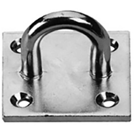 TOOLCRAFT Nr. 75 Occhiello su piastra 55 mm Acciaio zincato 892339 1 pz. (L x L x A) 55 x 55 x 42 mm (1/2)