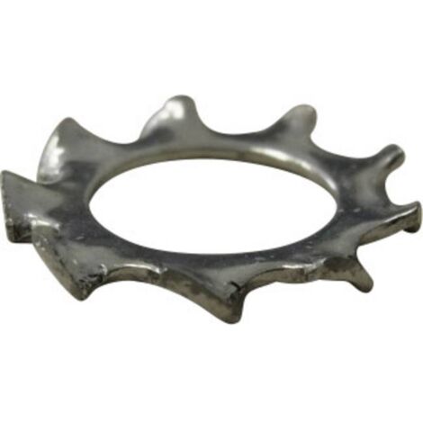 TOOLCRAFT 815110 Rondella dentellata Diam int: 8.4 mm M8 Acciaio zincato 100 pz. (1/2)
