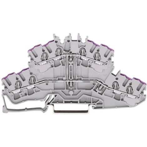 WAGO 2002-2409 Morsetto doppio passante 5.20 mm A molla Attribuzione: N Blu 1 pz. (1/3)