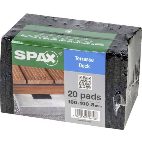 SPAX Distanziatori 100 mm 4001001000089 20 pz. (L x L x A) 100 x 100 x 8 mm (1/4)