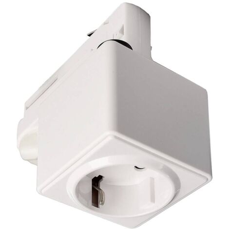 Deko Light 710024 D Line Steckdosenadapter Componente per sistema su binario ad alta tensione Binario conduttore trifas (1/2)