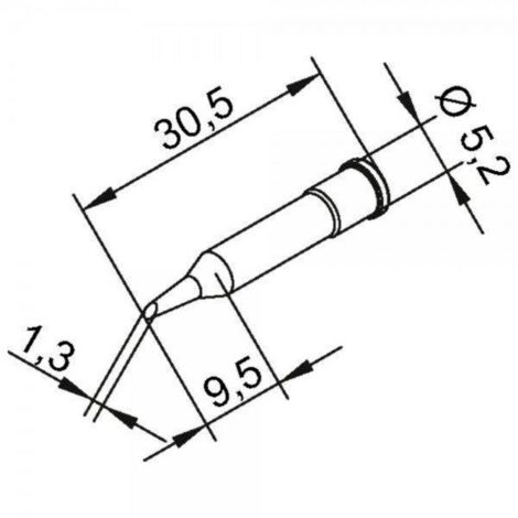 Ersa 0102WDLF35 Punta di saldatura Dimensione punta 3.50 mm Contenuto 1 pz. (1/3)