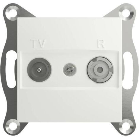 Schneider Electric Presa terminale TV, radio Asfora Bianco (RAL 9003) EPH3300721D 1 pz. (1/5)