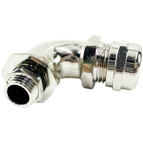 TRU COMPONENTS TC-11447432 Pressacavo filettato PG21 Ottone nichelato Metallo 1 pz.
