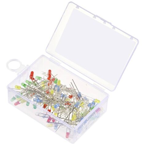 TRU COMPONENTS Diodo LED Rosso, Giallo, Blu, Giallo-Verde, Bianco caldo Rotondo 3 mm 55 mcd, 330 mcd, 420 mcd, 2500 mcd (1/3)
