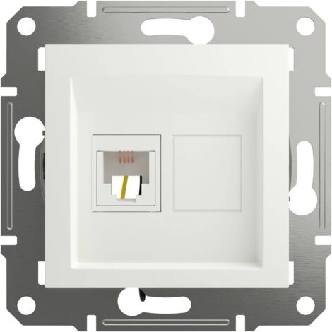 Schneider Electric Presa telefonica RJ11 Asfora Bianco (RAL 9003) EPH4170121D 1 pz. (1/5)