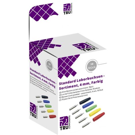 TRU COMPONENTS BANNENSTECKER-KUPPLUNG SET 4MM 10TLG BUN (1/2)