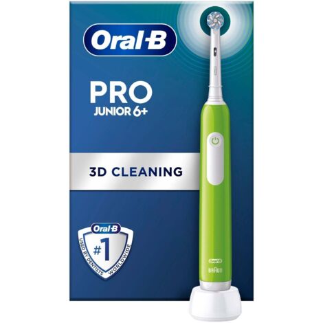 Spazzolino Elettrico Junior Oral-B Pro 8000 Verde per Bambini, Rotante e Sicuro