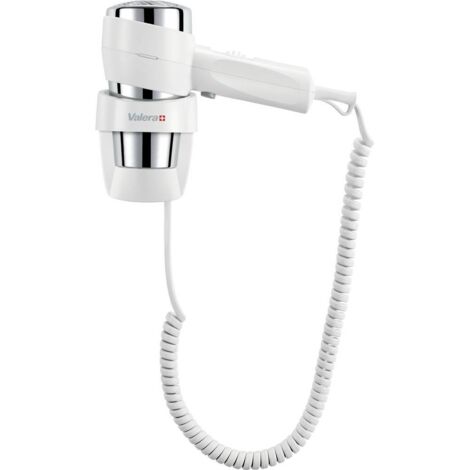 Valera Action Super Plus 1600 542.06/038A Asciugacapelli da parete Cromo, Bianco