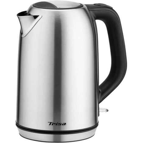 Trisa W5575 Bollitore senza filo, Protezione da surriscaldamento acciaio inox, Nero Capacità effettiva: 1.7 l (1/3)