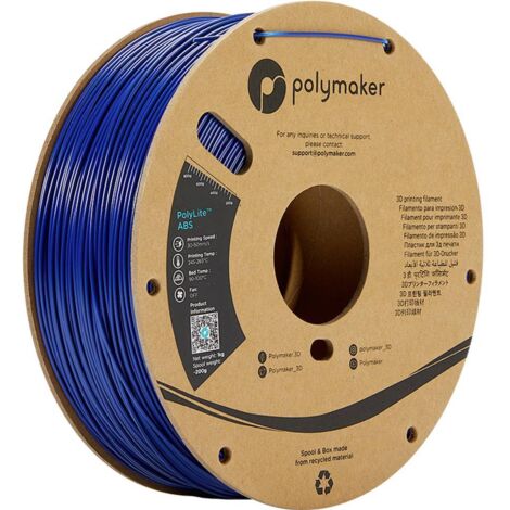 Polymaker PE01007 PolyLite Filamento per stampante 3D Plastica ABS odore ridotto 1.75 mm 1000 g Blu 1 pz. (1/5)