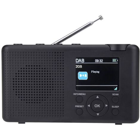 Reflexion TRA23DAB/GR Radio da tavolo DAB+, DAB, FM DAB+, FM ricaricabile Antracite, Grigio (1/5)