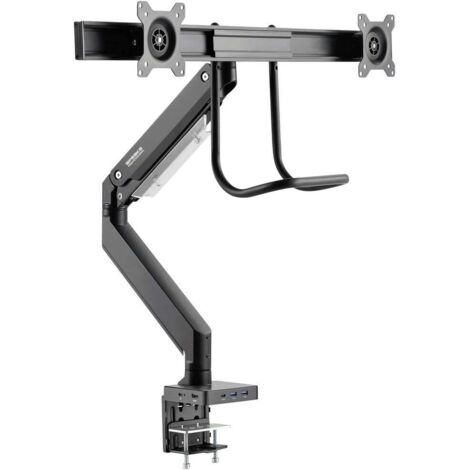 SpeaKa Professional SP-MM-820 2 vie Supporto da tavolo per monitor 43,2 cm (17) - 81,3 cm (32) Docking station integr (1/5)