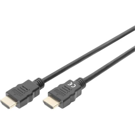 Digitus HDMI Cavo Spina HDMI-A, Spina HDMI-A 2.00 m Nero DB-330123-020-S UHD 4K,, Canale di ritorno Cavo HDMI (1/5)