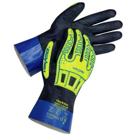 HexArmor 6070809 rubiflex S XG27BI Guanto di protezione per prodotti chimici Taglia (Guanti): 9 EN 388:2016, EN 374-1:2