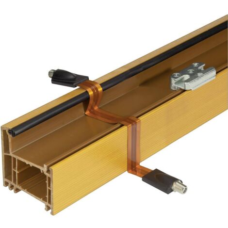 Renkforce Antenna, SAT Cavo [1x Presa F - 1x Presa F] 30.00 cm per passaggio sottofinestra Rame (1/5)