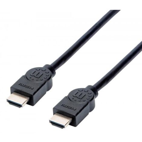 Manhattan HDMI Cavo Spina HDMI-A, Spina HDMI-A 1.50 m Nero 355308 UHD 4K, Cavo HDMI (1/4)