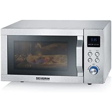 Severin MW 7774 Forno a microonde Acciaio inox (spazzolato), Argento 900 W Funzione grill, Con funzione pizza, Funzione