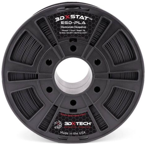 3D Xtech PLA2030750BK0 3DXSTAT Conductive ESD Filamento per stampante 3D Plastica PLA odore ridotto, resistente agli ur (1/5)