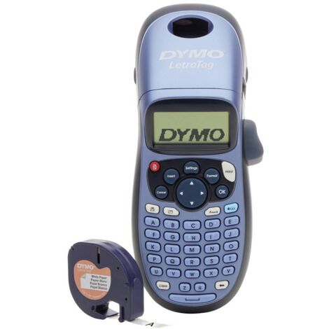Etichettatrice DYMO LetraTag LT-100H con tastiera ABC, compatibile con nastri da 12 mm