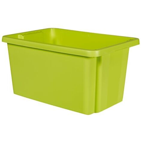 Curver 225410 Contenitore a impilaggio alternato ESSENTIALS Drehstapelbox 45L, grün impilabile Verde 1 pz.