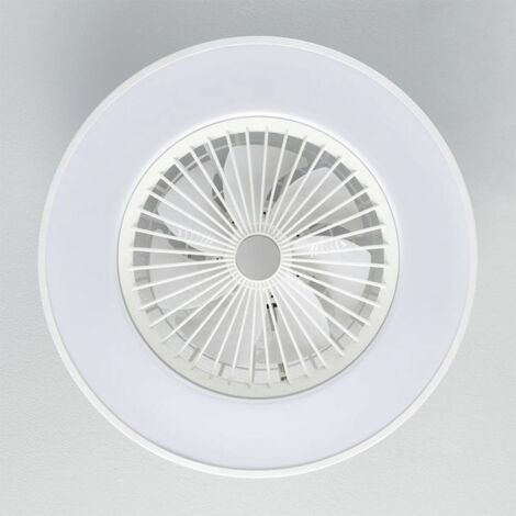 Philips LED Amigo Ventilatore da soffitto 20 W, 42 W (Ø x A) 490 mm x 137 mm Bianco con illuminazione, Dimmerabile