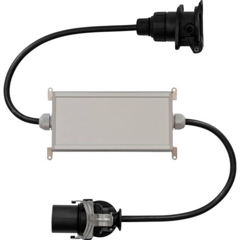 Connettore del rimorchio, Akozon Connettore del rimorchio 6-24 V Adattatore per connettore di cablaggio con presa per rimorchio piatto a 4 pin per il traino del gancio di traino del caravan