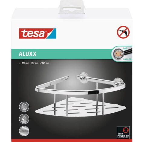 tesa 40203-00000-00 ALUXX Mensola da bagno Colla Cromo (lucido)